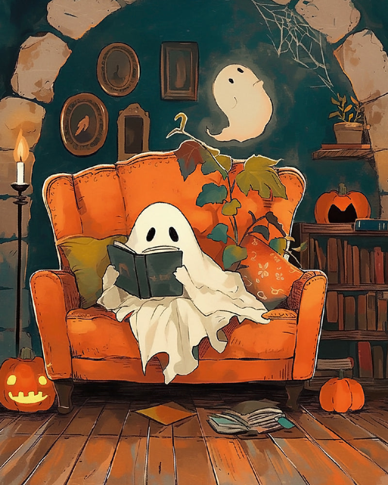 Little Ghost on the Sofa Diamond Painting