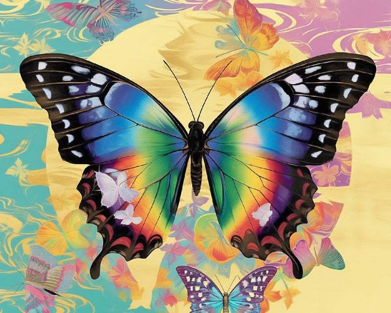 Colorful Butterfly Diamond Painting