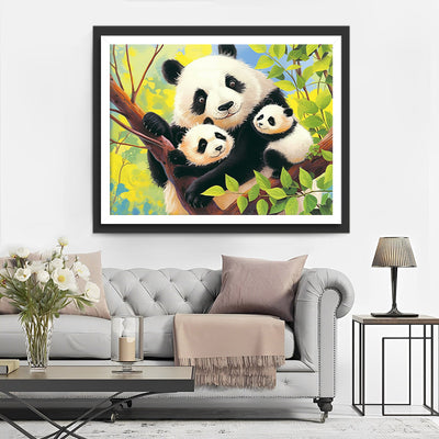 Pandas Family Diamond Painting