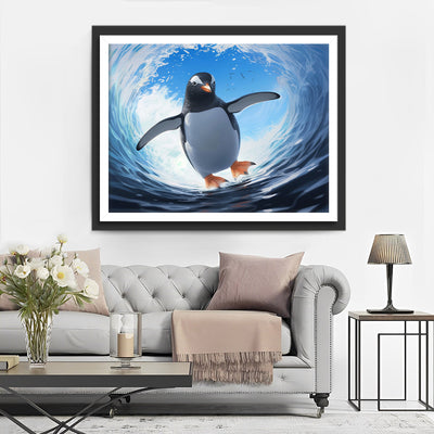 Penguin and Sea Diamond Painting