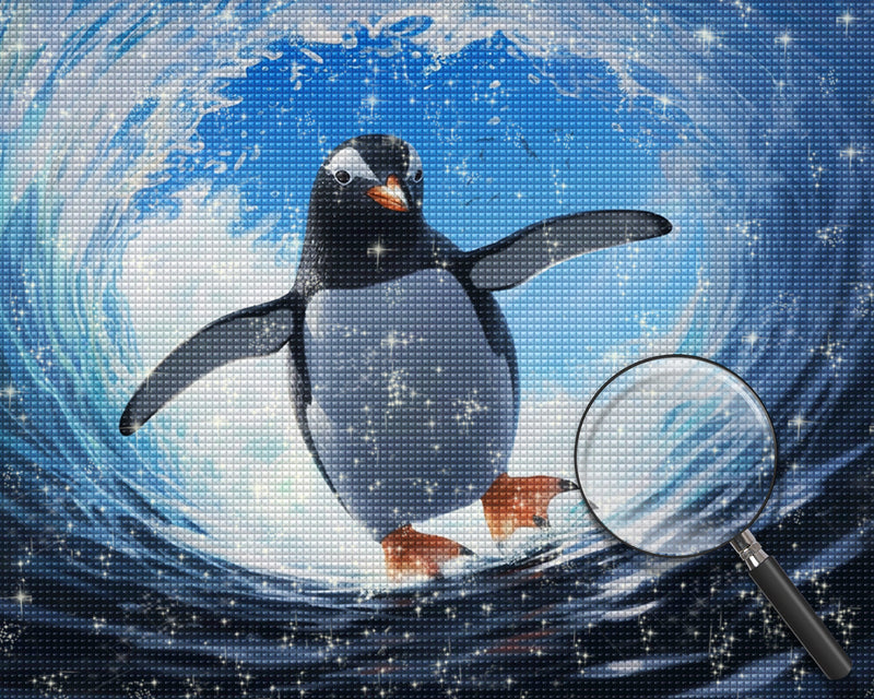 Penguin and Sea Diamond Painting