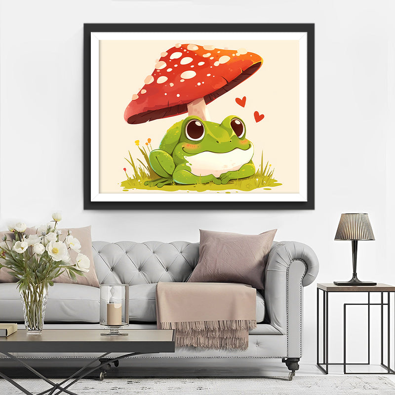 Frog and Mushroom Diamond Painting