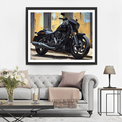 Black Motorcycle Diamond Painting