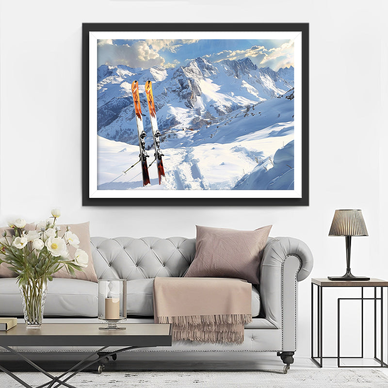 Snowy Mountain Diamond Painting