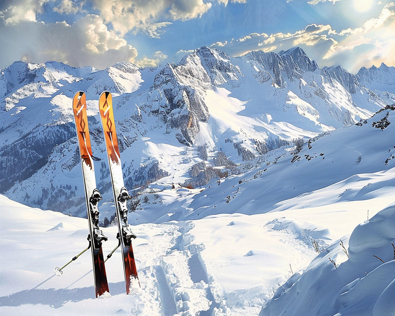 Snowy Mountain Diamond Painting