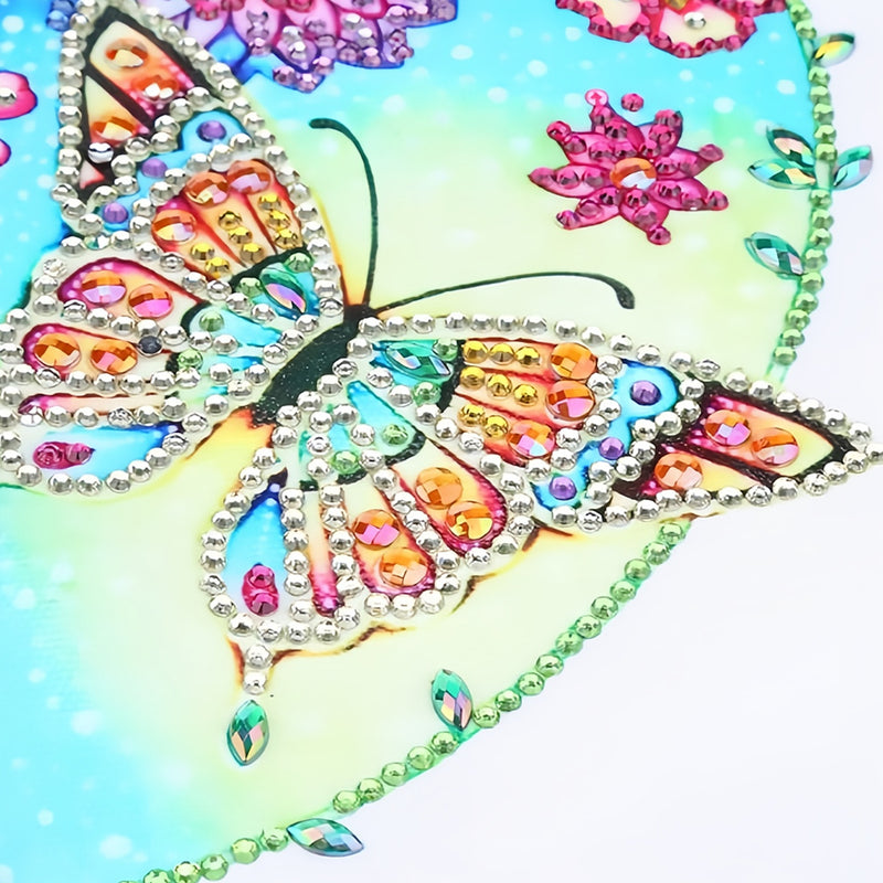 Flowers and Butterfly Special Shaped Drills Diamond Painting