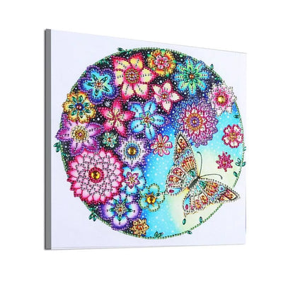 Flowers and Butterfly Special Shaped Drills Diamond Painting