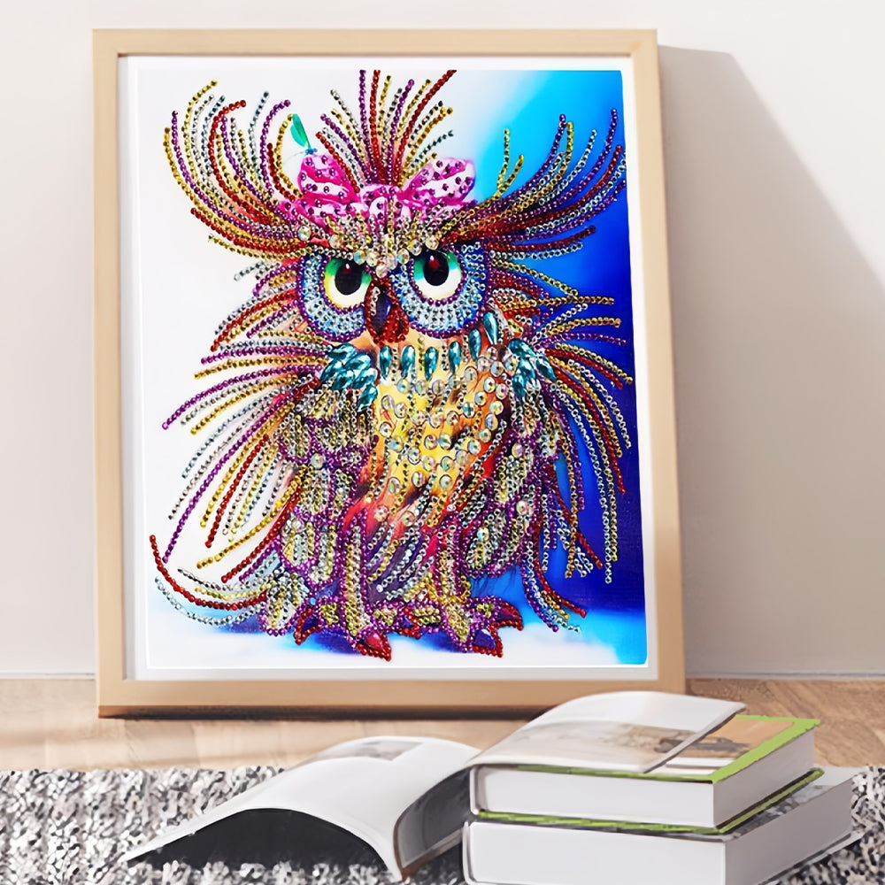 Delicate Owl Special Shaped Drills Diamond Painting