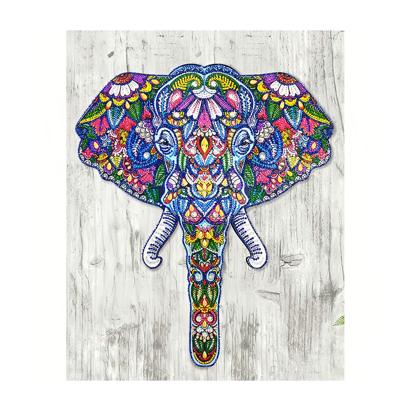 Flower Elephant Head Special Shaped Drills Diamond Painting