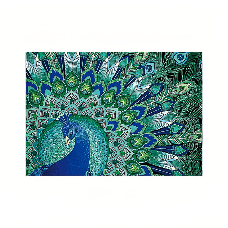 Green Peacock Special Shaped Drills Diamond Painting