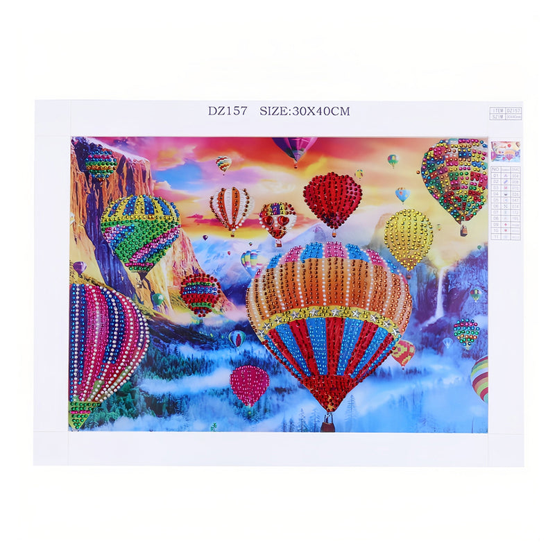 Fluttering Hot Air Balloon Special Shaped Drills Diamond Painting