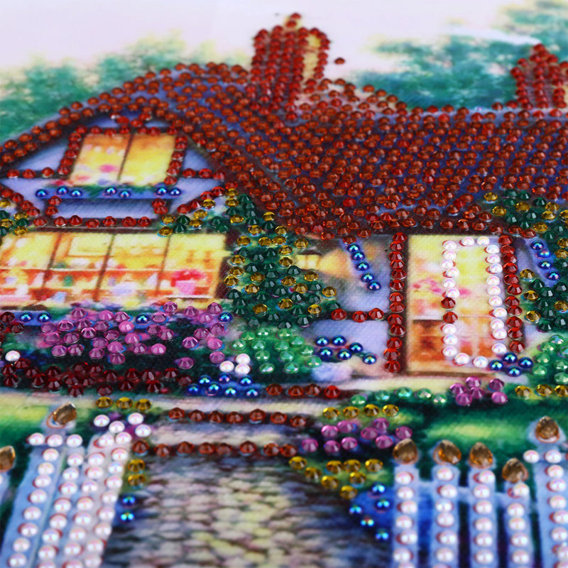 Cabin in the Garden Special Shaped Drills Diamond Painting