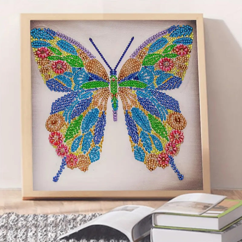 A Colorful Butterfly Special Shaped Drills Diamond Painting