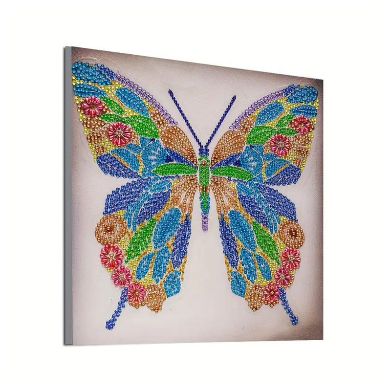 A Colorful Butterfly Special Shaped Drills Diamond Painting