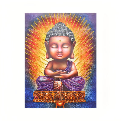 Glowing Buddha Statue Special Shaped Drills Diamond Painting