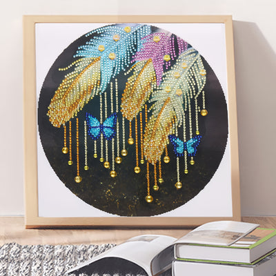 Feather Tassel Special Shaped Drills Diamond Painting