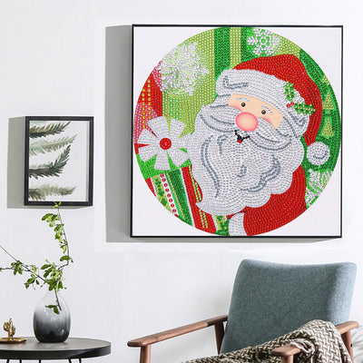 Happy Santa Claus Special Shaped Drills Diamond Painting