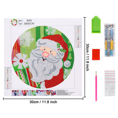 Happy Santa Claus Special Shaped Drills Diamond Painting