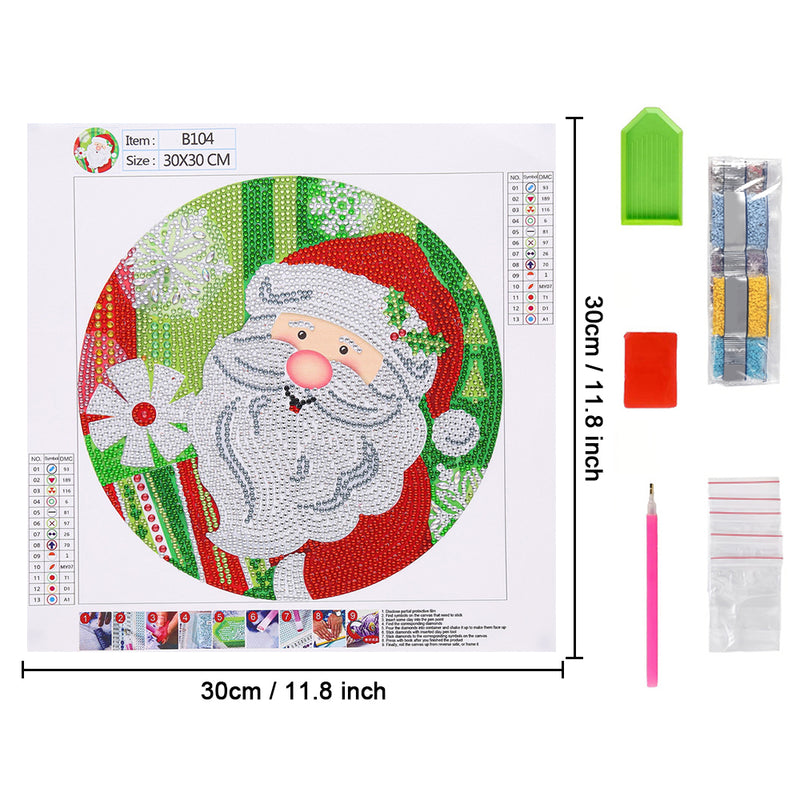 Happy Santa Claus Special Shaped Drills Diamond Painting