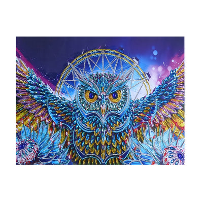 Gorgeous Owl Dream Catcher Special Shaped Drills Diamond Painting