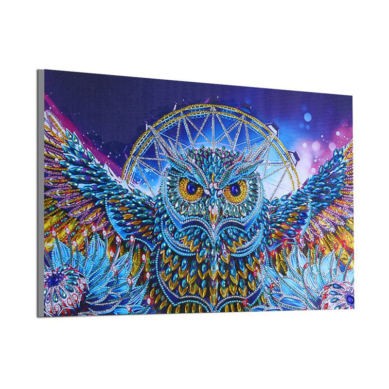 Gorgeous Owl Dream Catcher Special Shaped Drills Diamond Painting