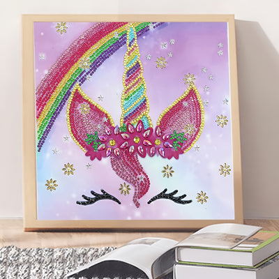 Rainbow Unicorn Special Shaped Drills Diamond Painting