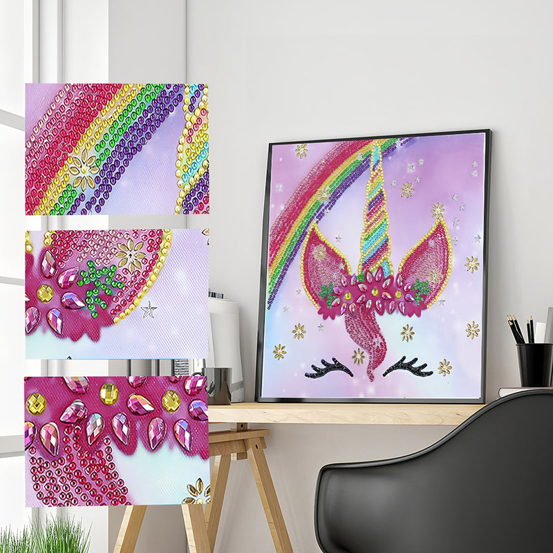 Rainbow Unicorn Special Shaped Drills Diamond Painting