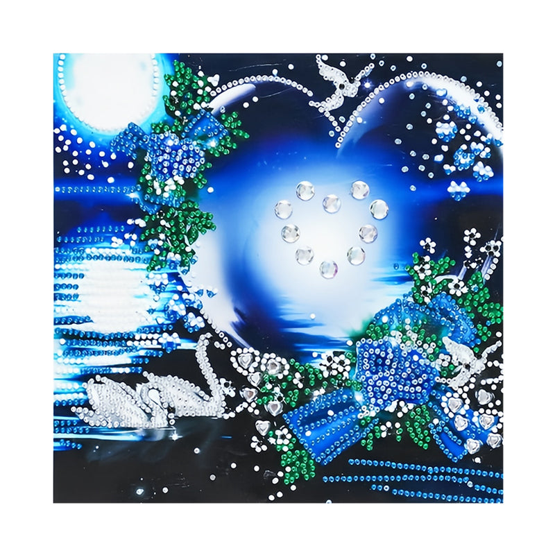 Swan and Heart Special Shaped Drills Diamond Painting