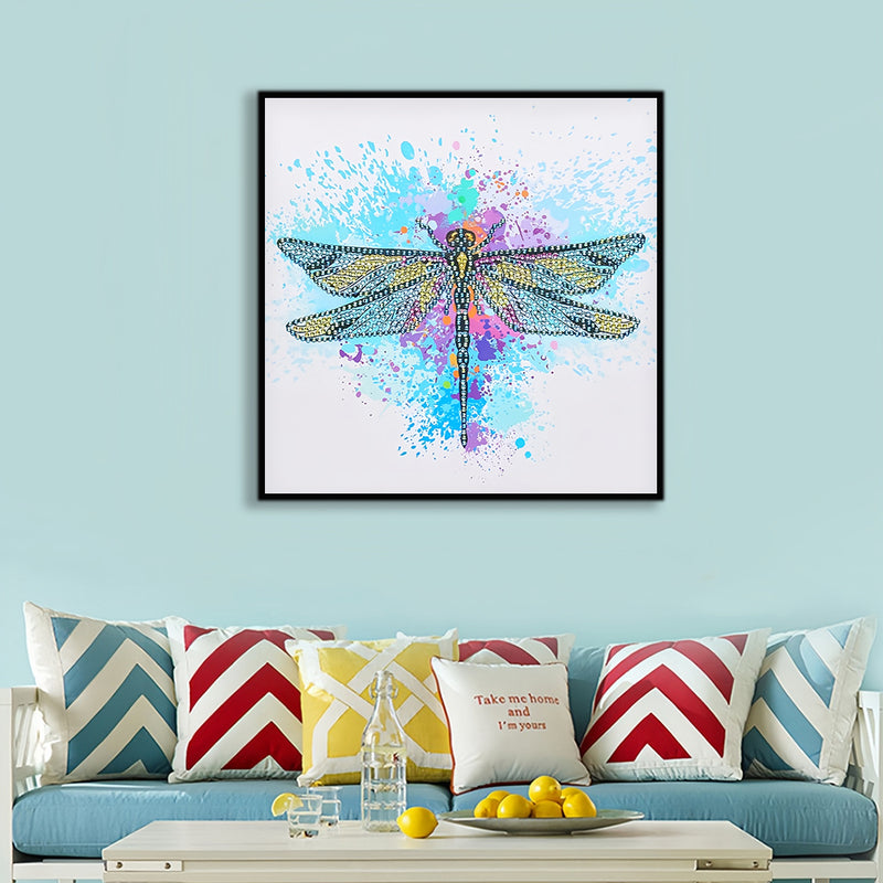 A Colorful Dragonfly Special Shaped Drills Diamond Painting