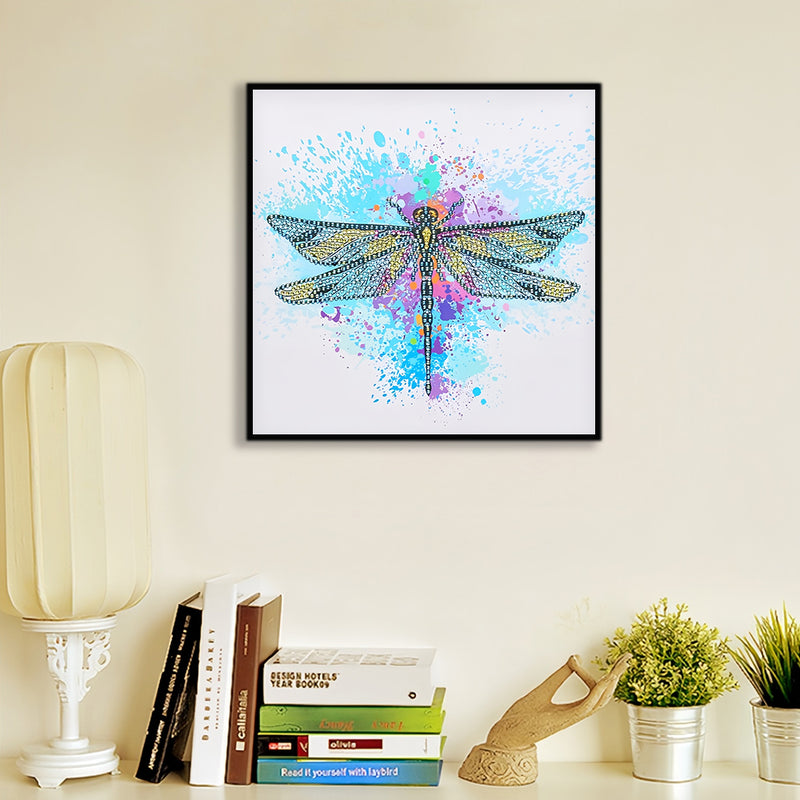 A Colorful Dragonfly Special Shaped Drills Diamond Painting