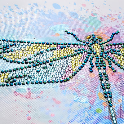 A Colorful Dragonfly Special Shaped Drills Diamond Painting