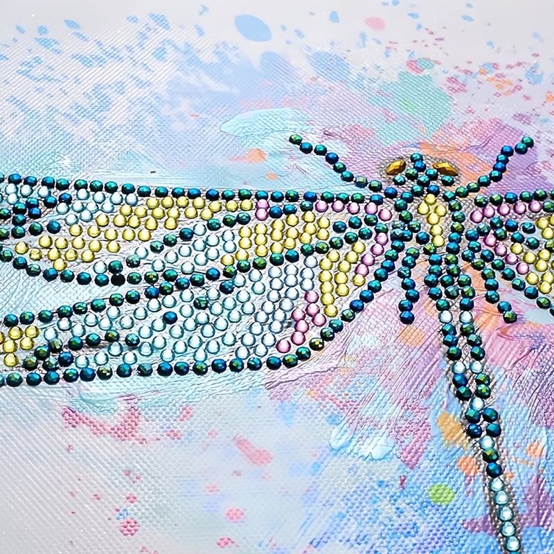 A Colorful Dragonfly Special Shaped Drills Diamond Painting