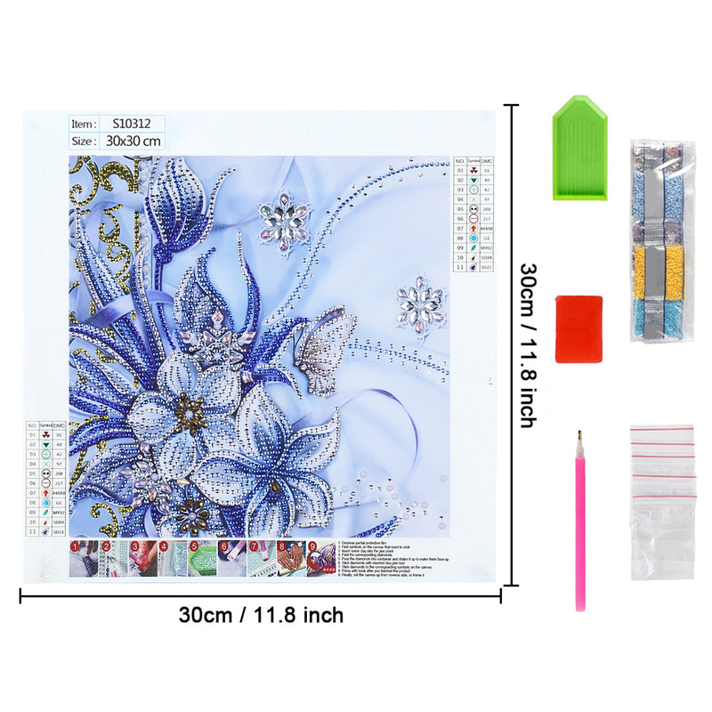 Blue Orchid Special Shaped Drills Diamond Painting