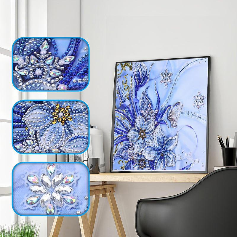 Blue Orchid Special Shaped Drills Diamond Painting