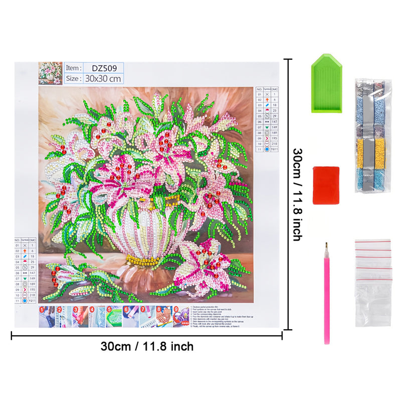 Pink Lily Special Shaped Drills Diamond Painting