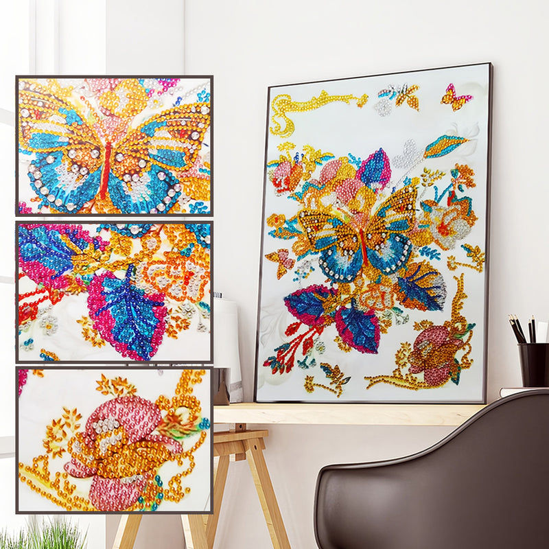 Autumn Brilliant Butterfly Special Shaped Drills Diamond Painting