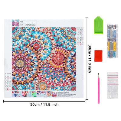 Dandelion Mandala Special Shaped Drills Diamond Painting