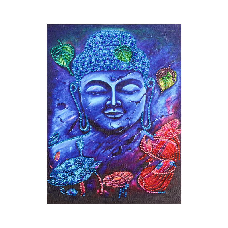 Blue Buddha Statue Special Shaped Drills Diamond Painting