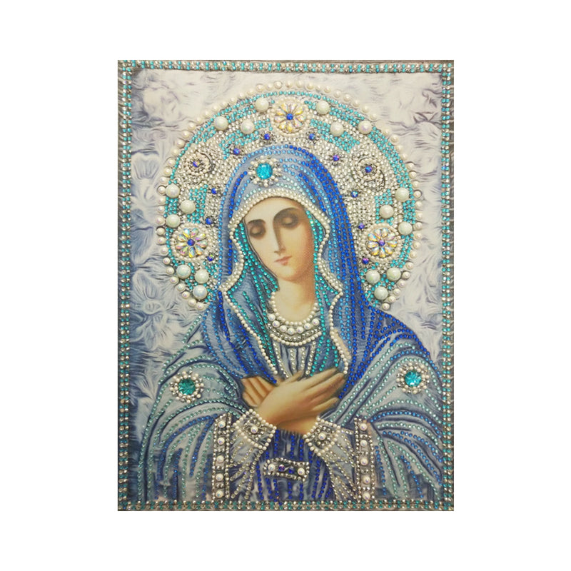 Virgin Mary in Blue Special Shaped Drills Diamond Painting