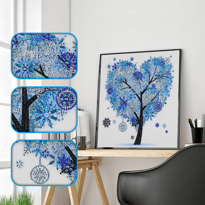 Heart Four Seasons Trees Special Shaped Drills Diamond Painting