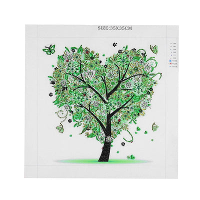 Heart Four Seasons Trees Special Shaped Drills Diamond Painting