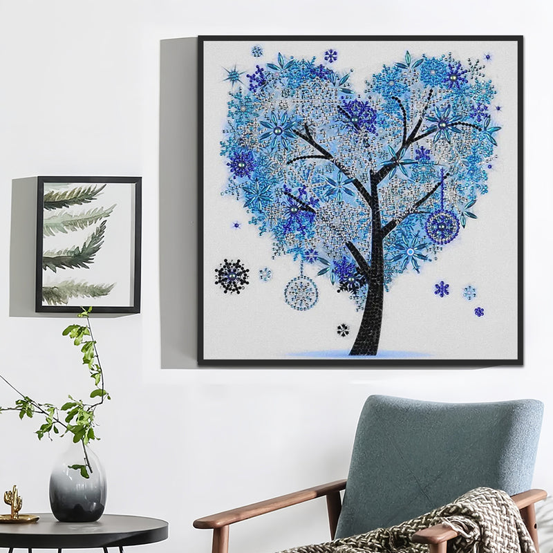 Heart Four Seasons Trees Special Shaped Drills Diamond Painting