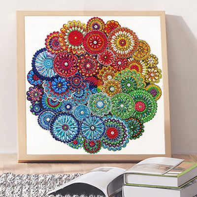 Rainbow Mandala Special Shaped Drills Diamond Painting