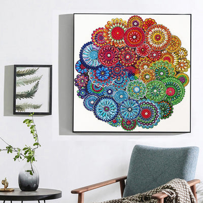 Rainbow Mandala Special Shaped Drills Diamond Painting