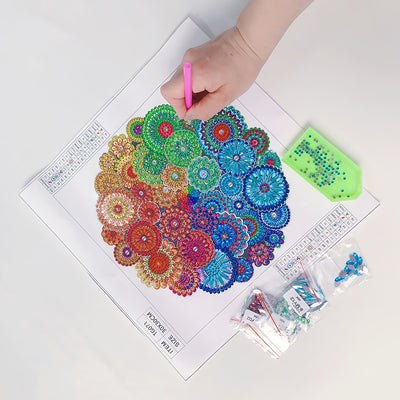 Rainbow Mandala Special Shaped Drills Diamond Painting