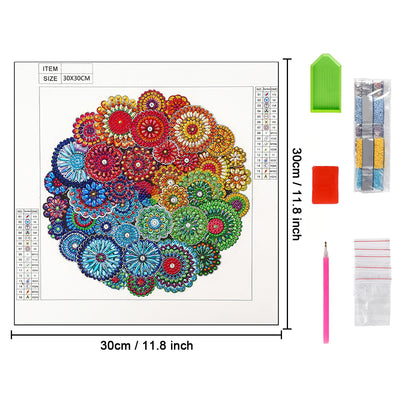 Rainbow Mandala Special Shaped Drills Diamond Painting