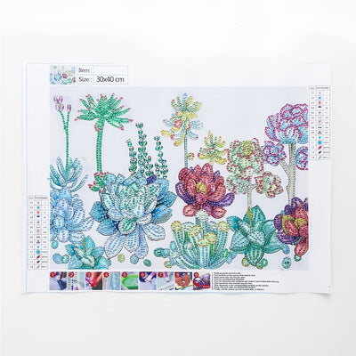 Flowering Succulents Sunshine Special Shaped Drills Diamond Painting