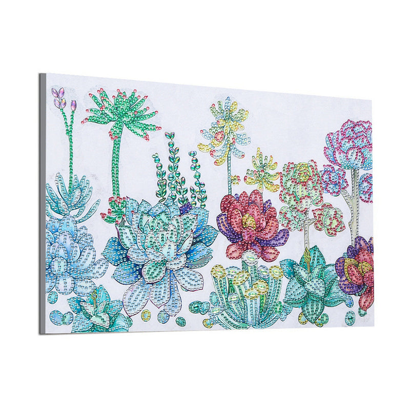 Flowering Succulents Sunshine Special Shaped Drills Diamond Painting