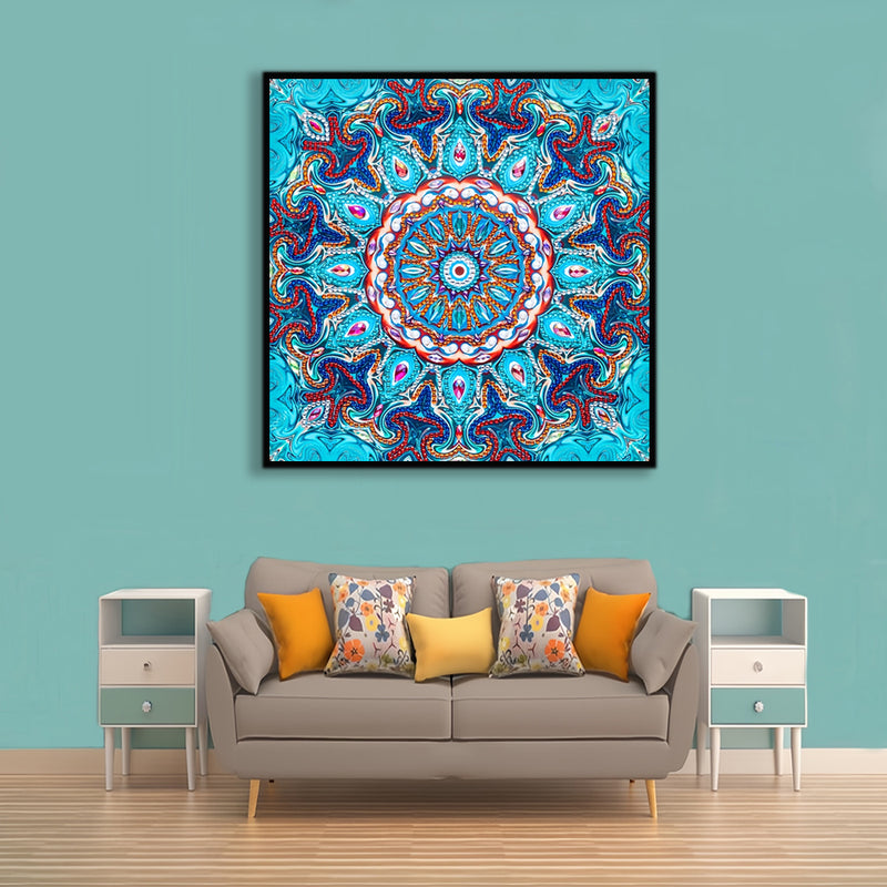 Blue Mandala Special Shaped Drills Diamond Painting