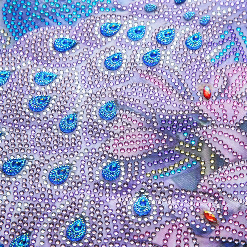 Peacock and Lily Special Shaped Drills Diamond Painting